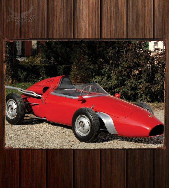 Металлическая табличка De Sanctis Formula Junior Race Car